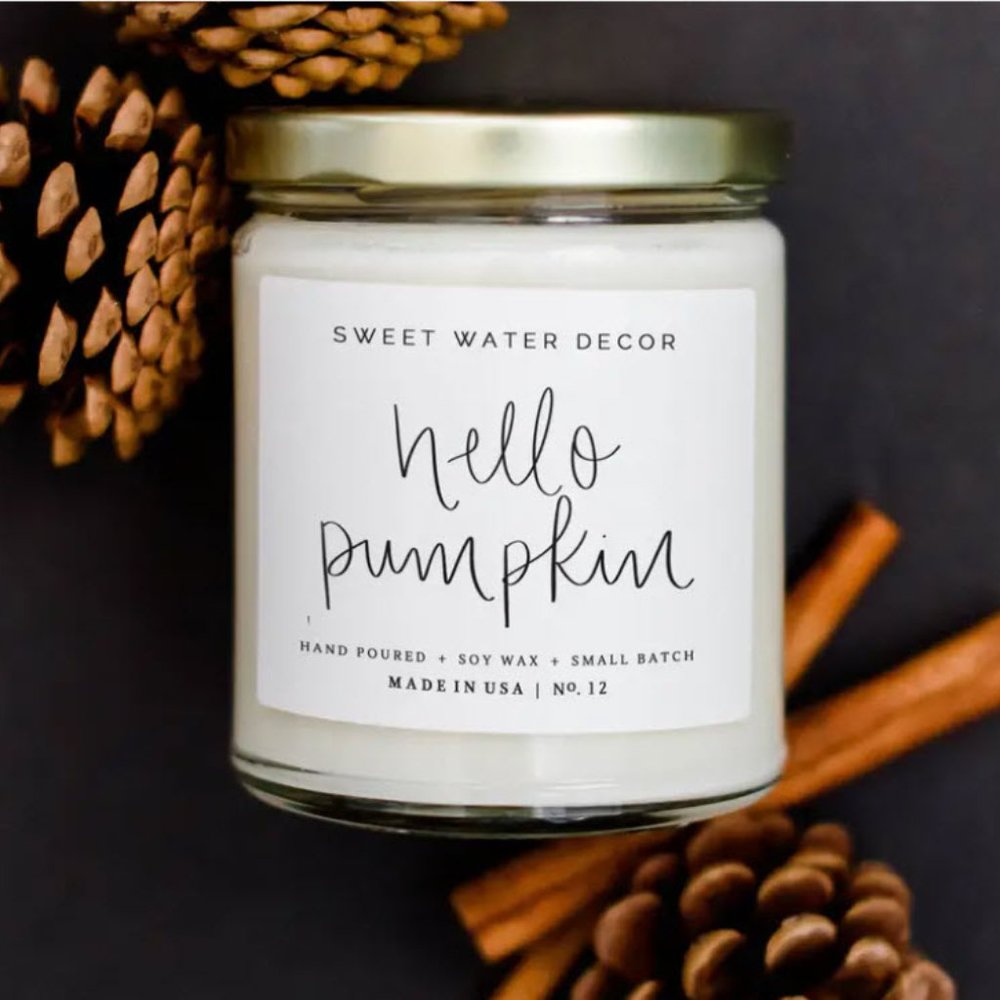 hello pumpkin soy candle